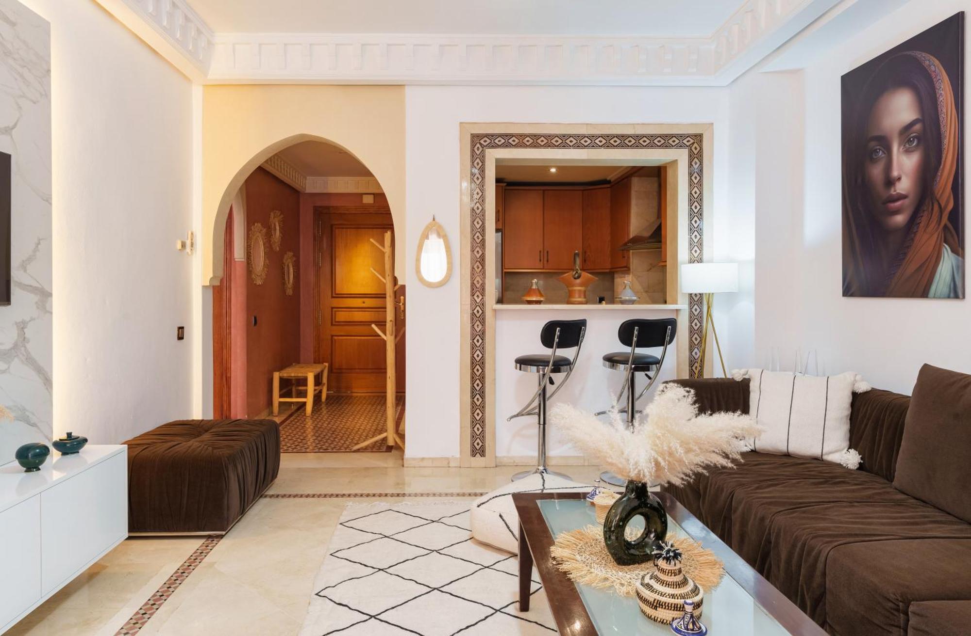 Appartement Chic Gueliz Plaza Avec Vue Marakéš Exteriér fotografie