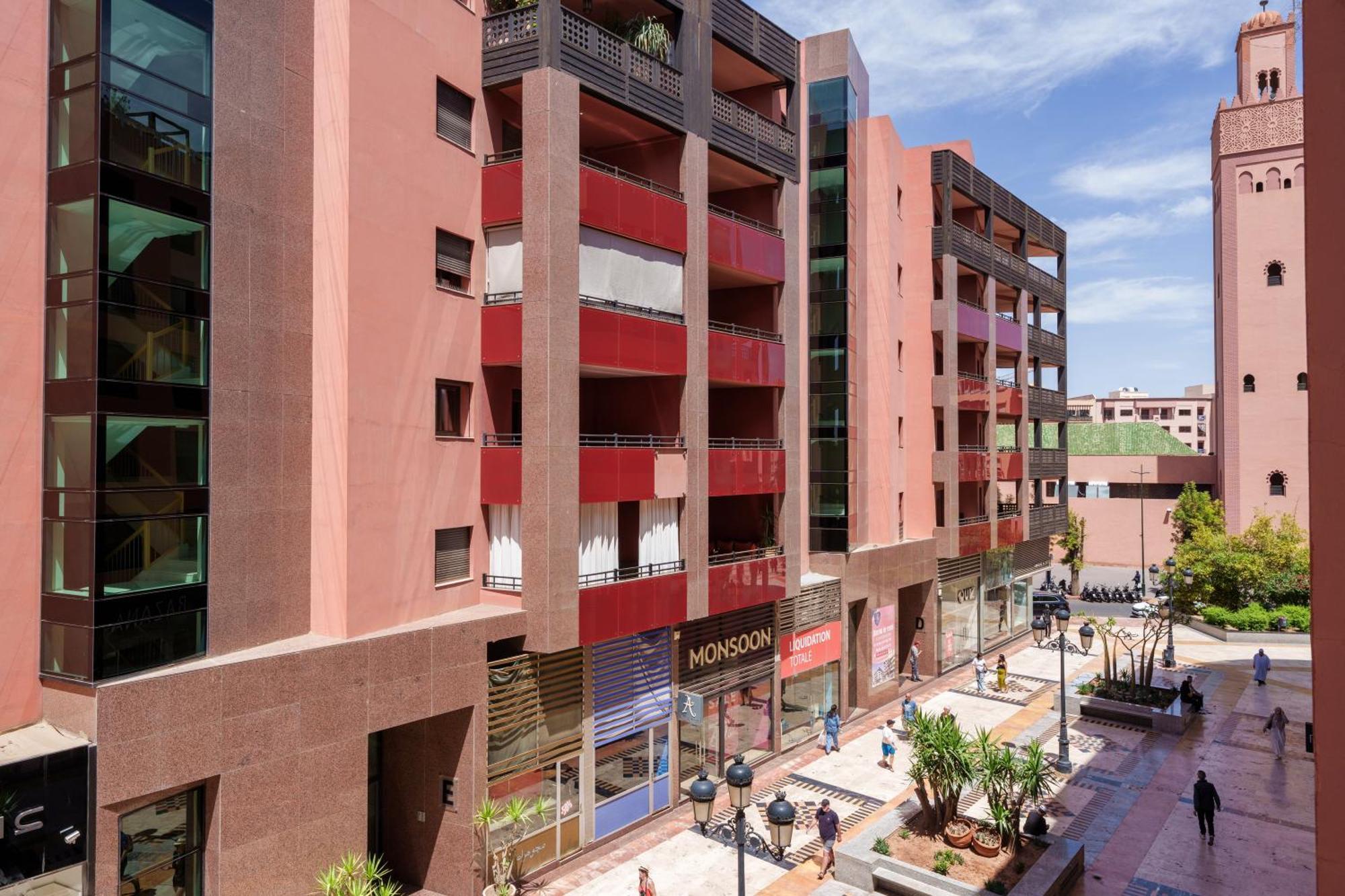 Appartement Chic Gueliz Plaza Avec Vue Marakéš Exteriér fotografie