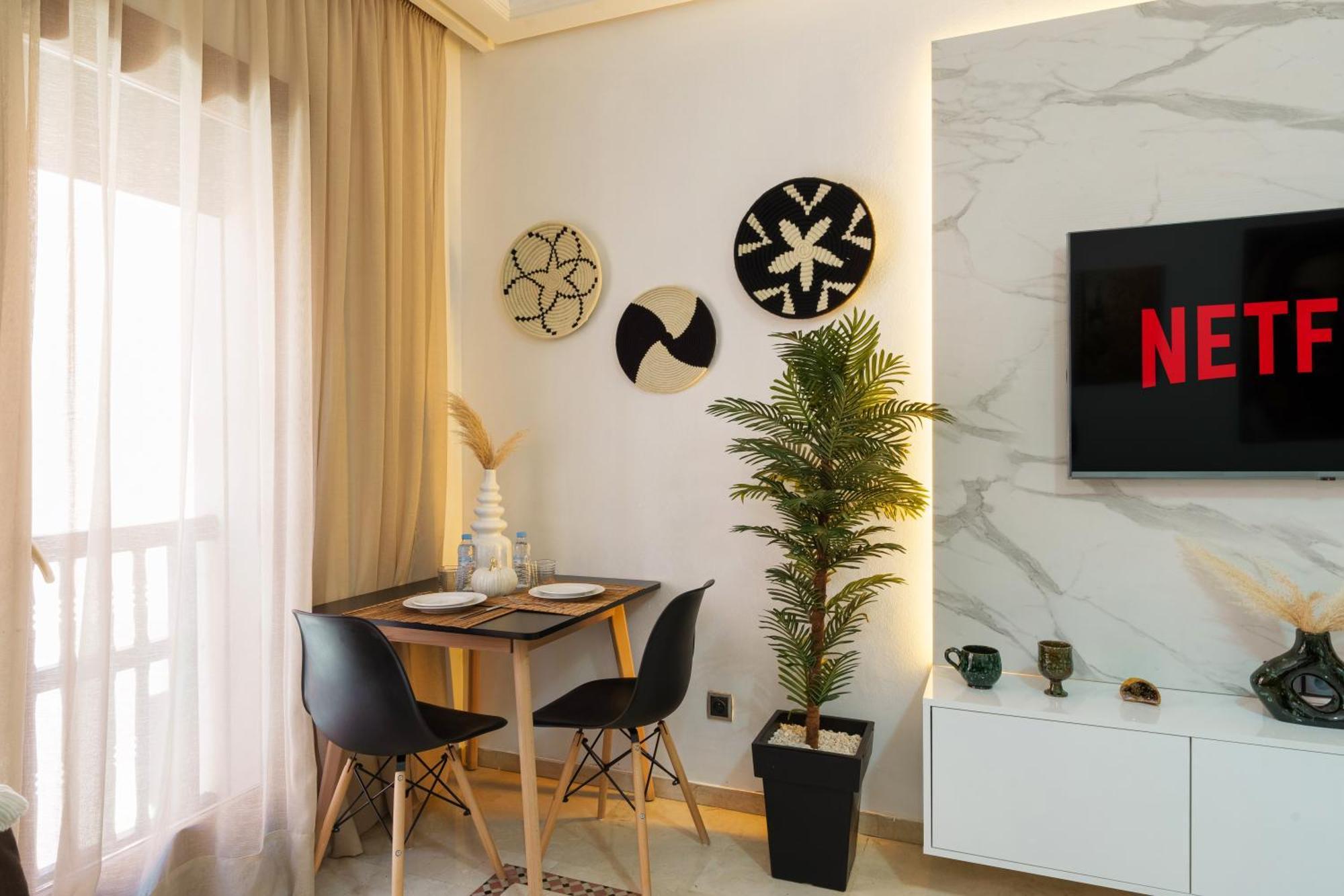Appartement Chic Gueliz Plaza Avec Vue Marakéš Exteriér fotografie