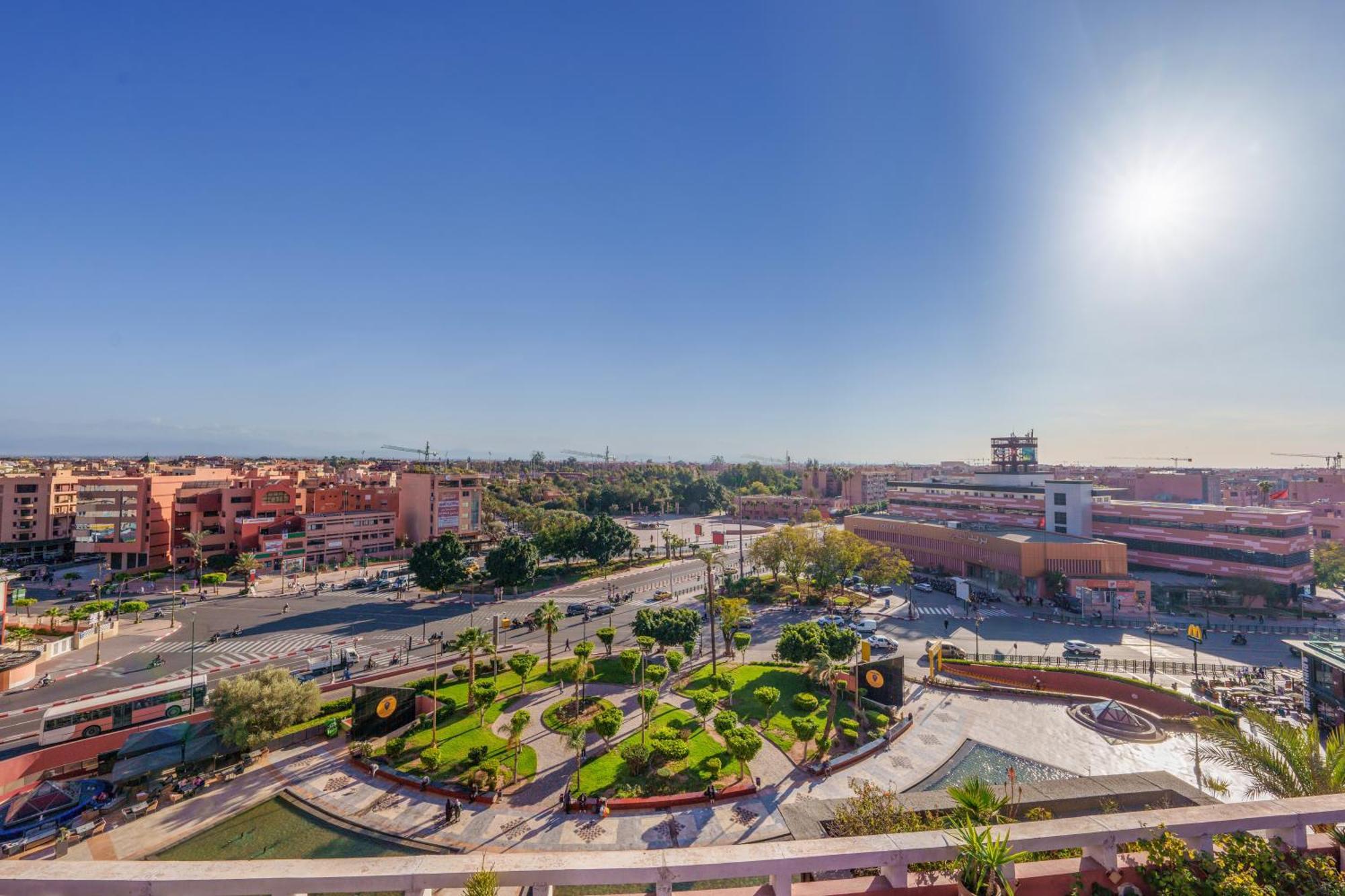 Appartement Chic Gueliz Plaza Avec Vue Marakéš Exteriér fotografie