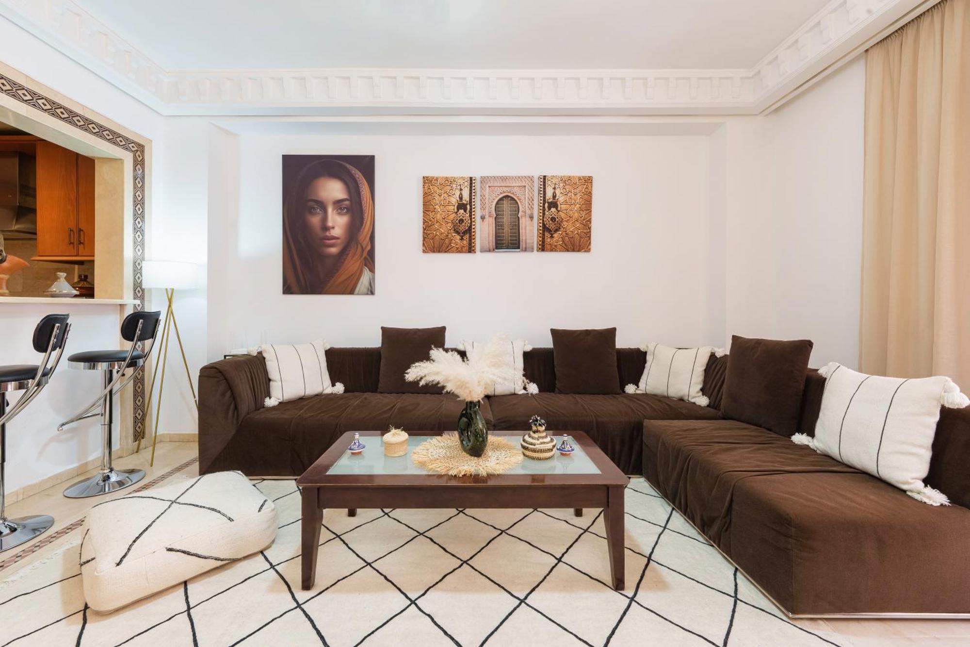 Appartement Chic Gueliz Plaza Avec Vue Marakéš Exteriér fotografie