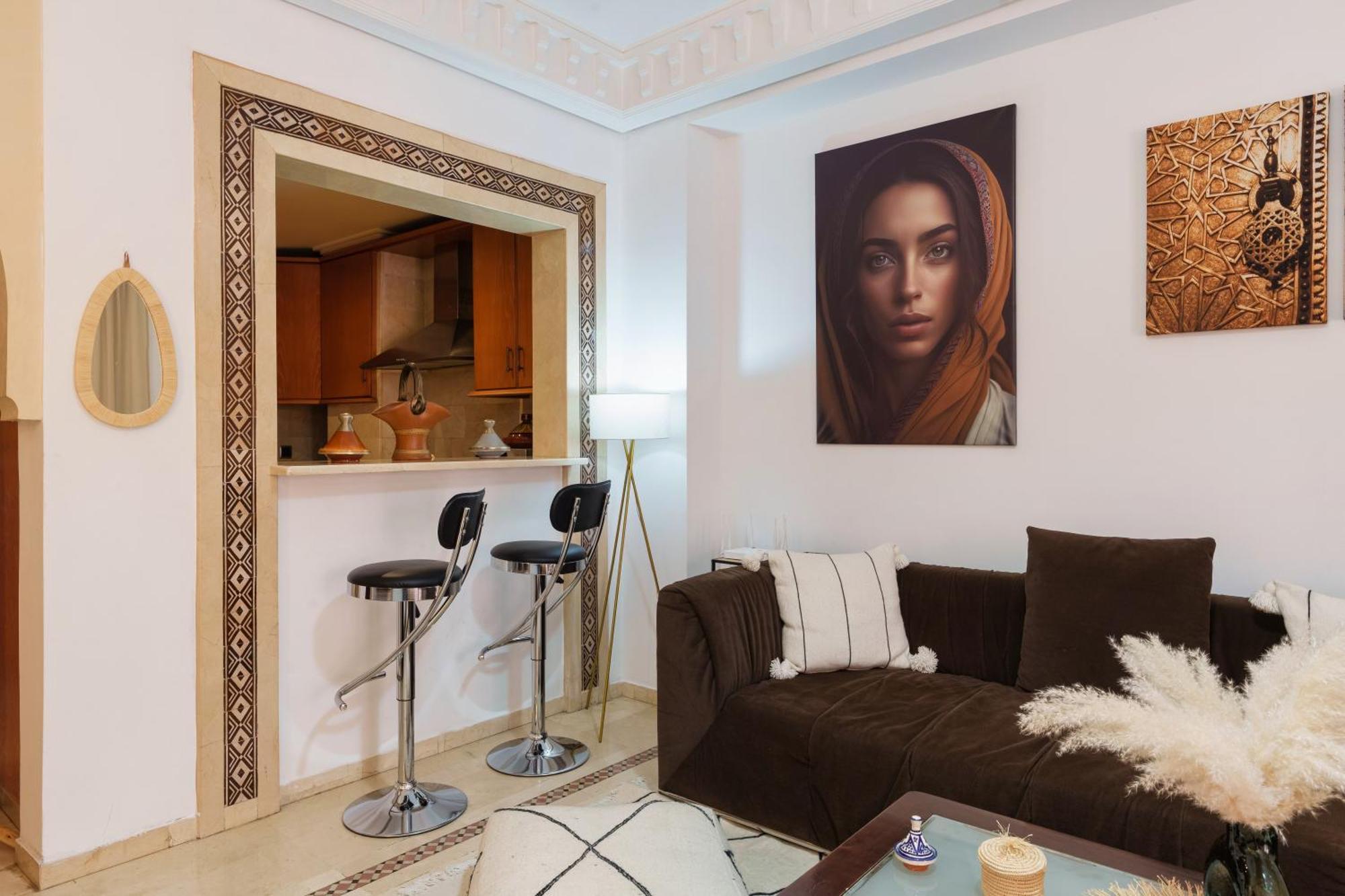 Appartement Chic Gueliz Plaza Avec Vue Marakéš Exteriér fotografie